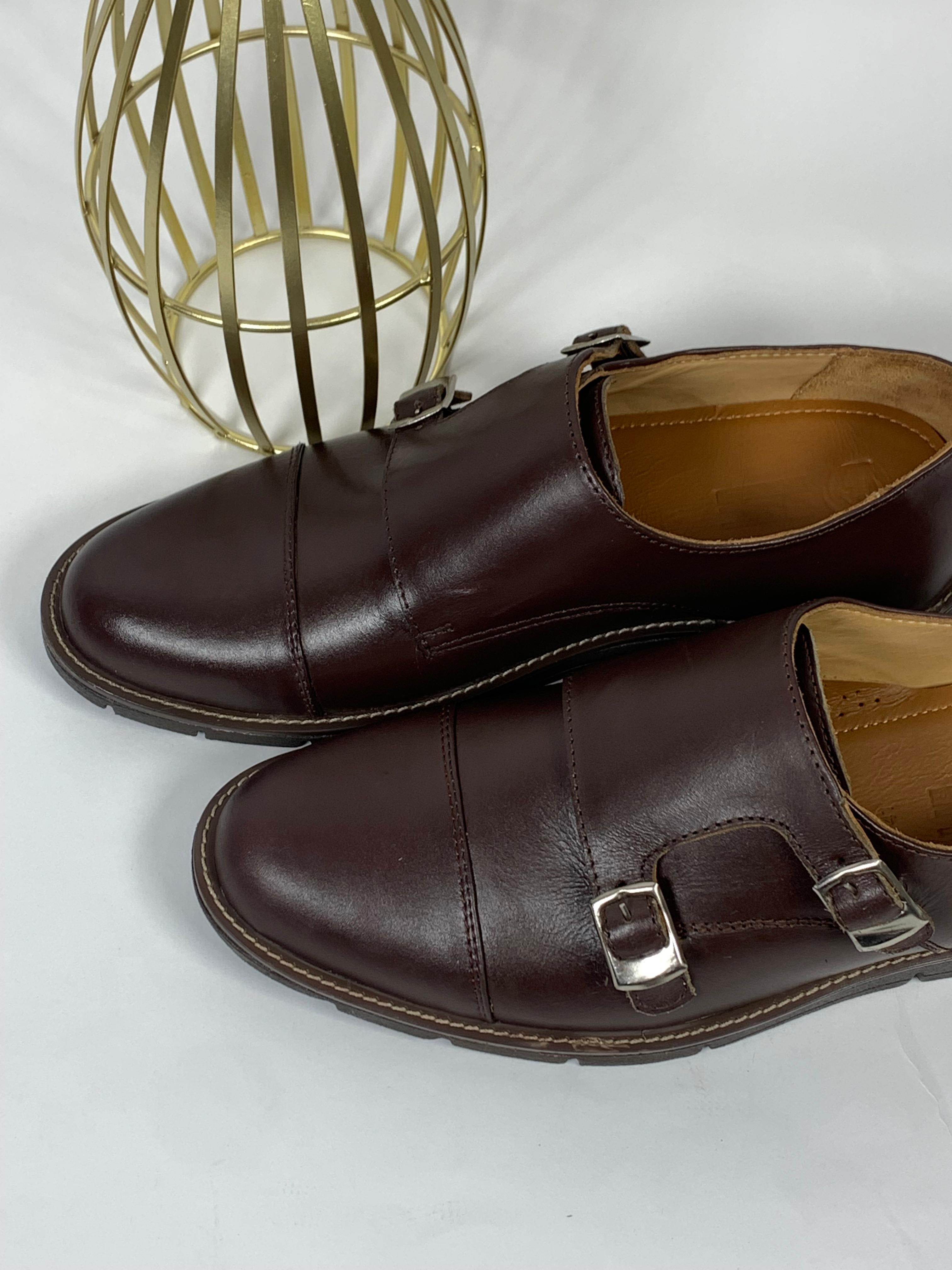 Double Monk Strap Shoe For Men