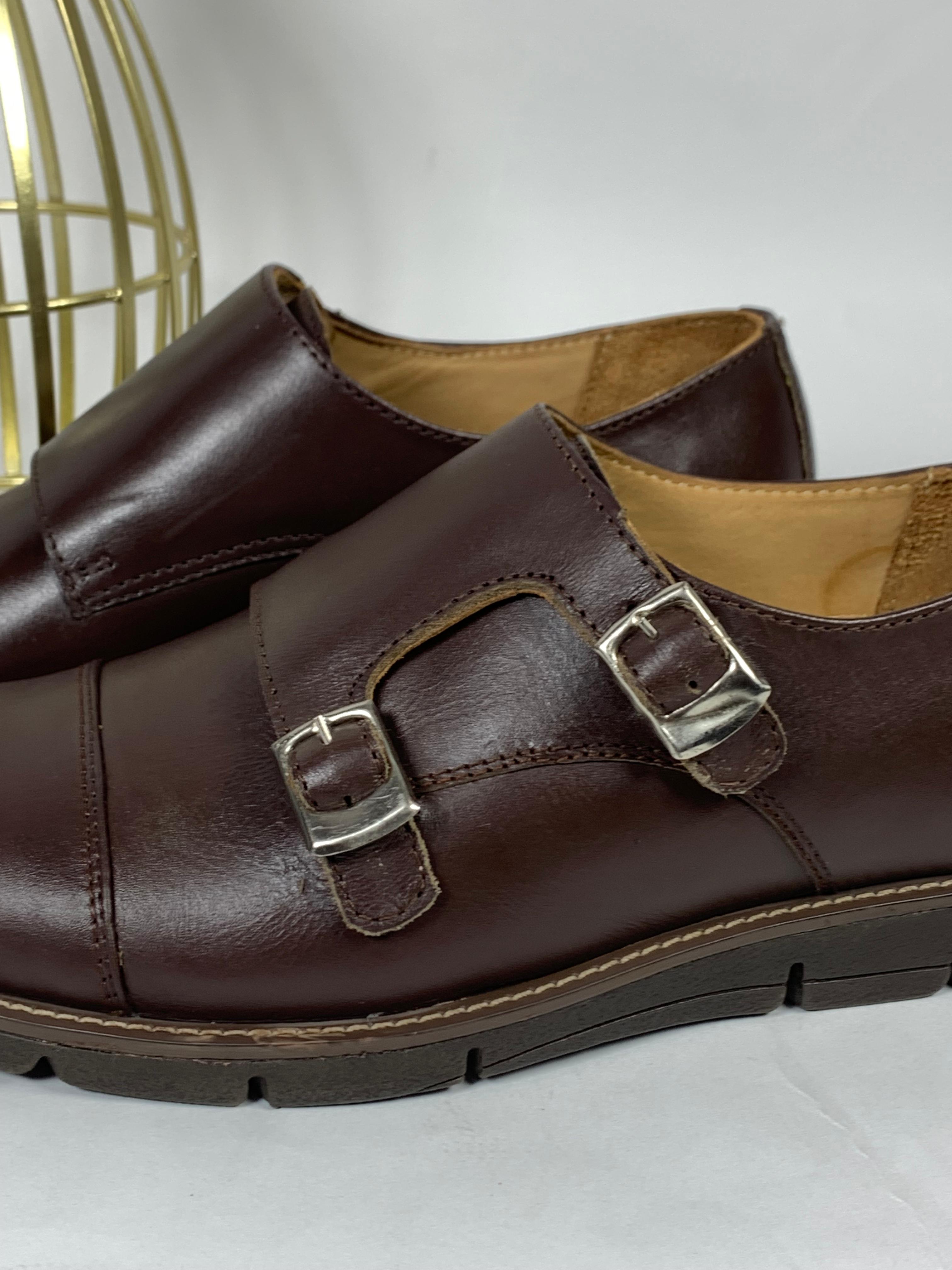 Double Monk Strap Shoe For Men