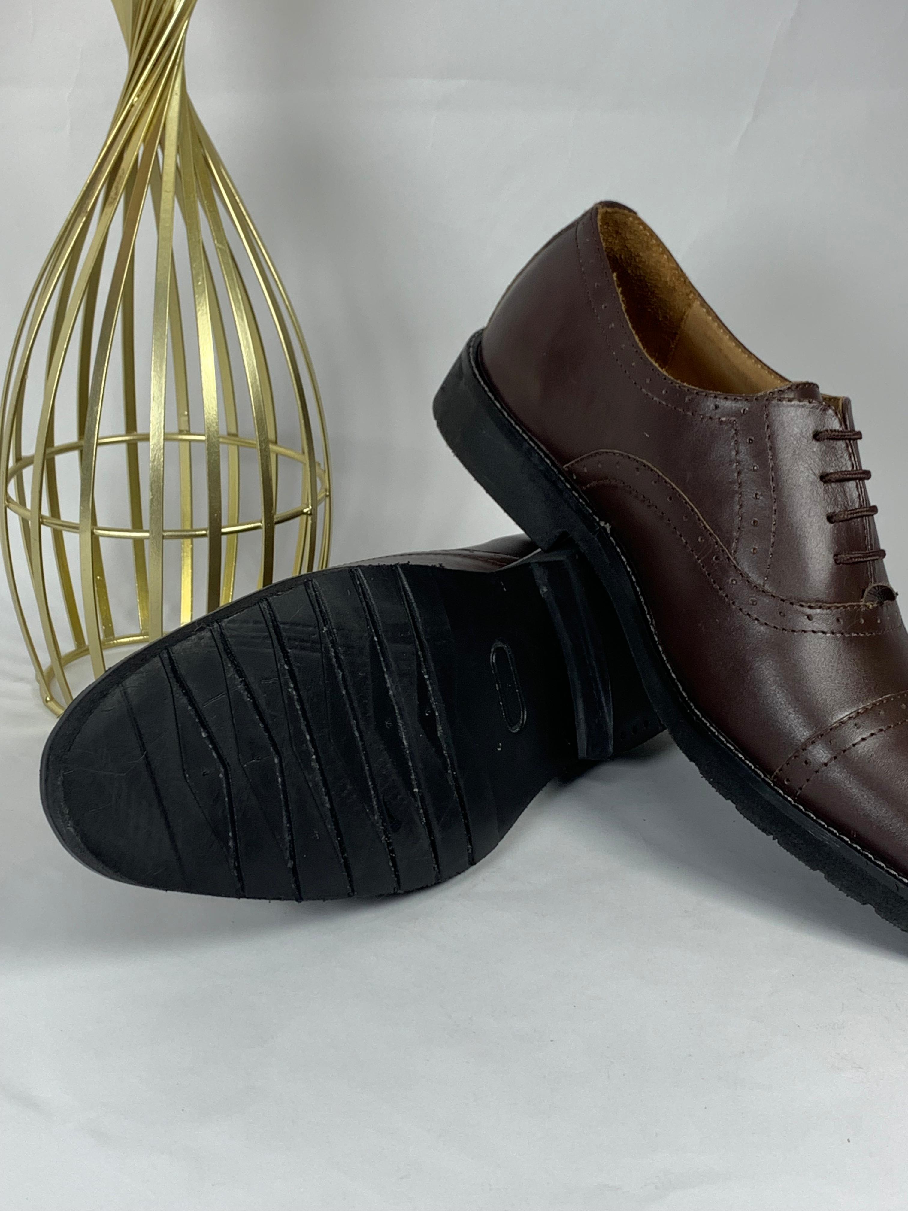 Leather Linning Dark Drown Shoe For Men