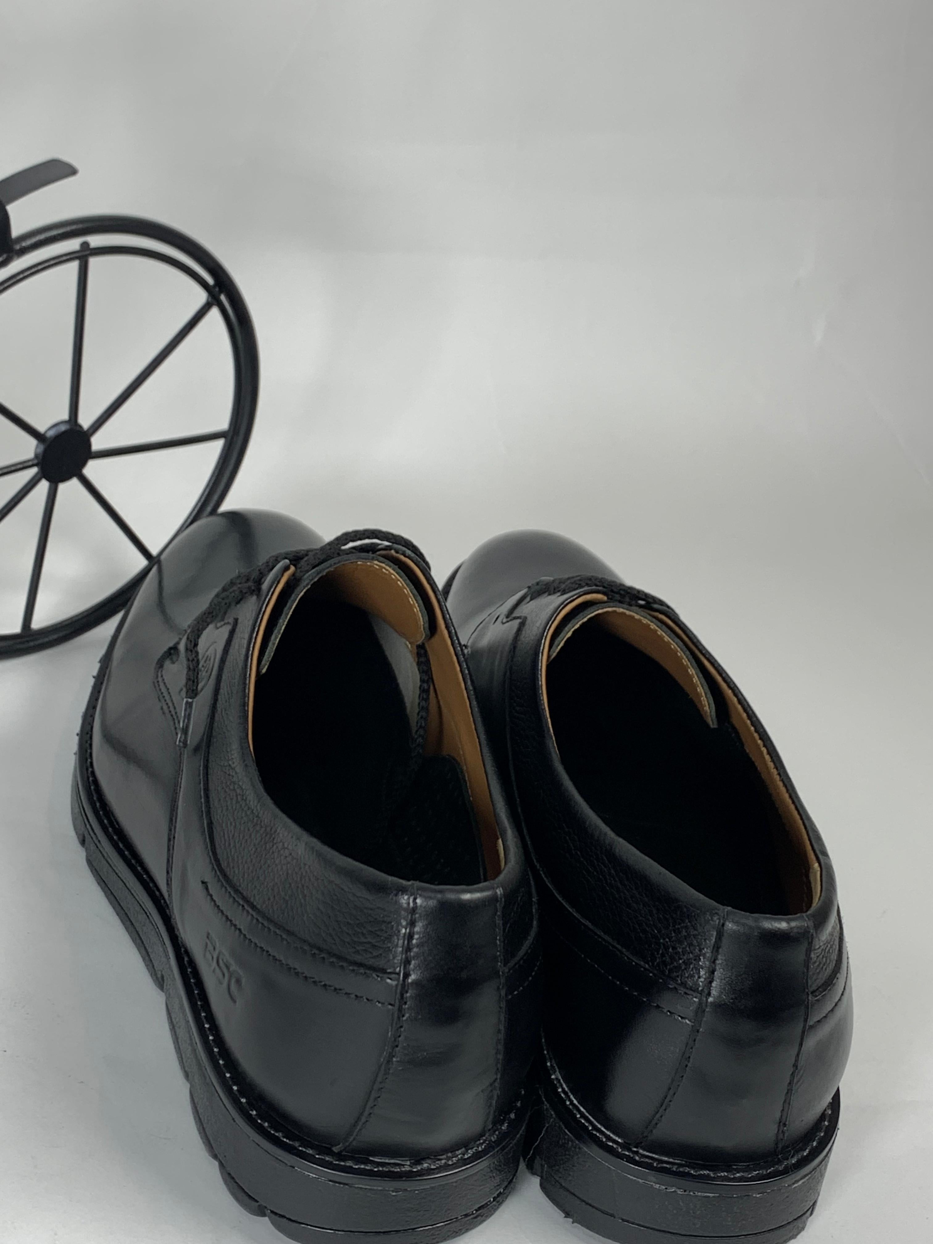 Pure Black Leather