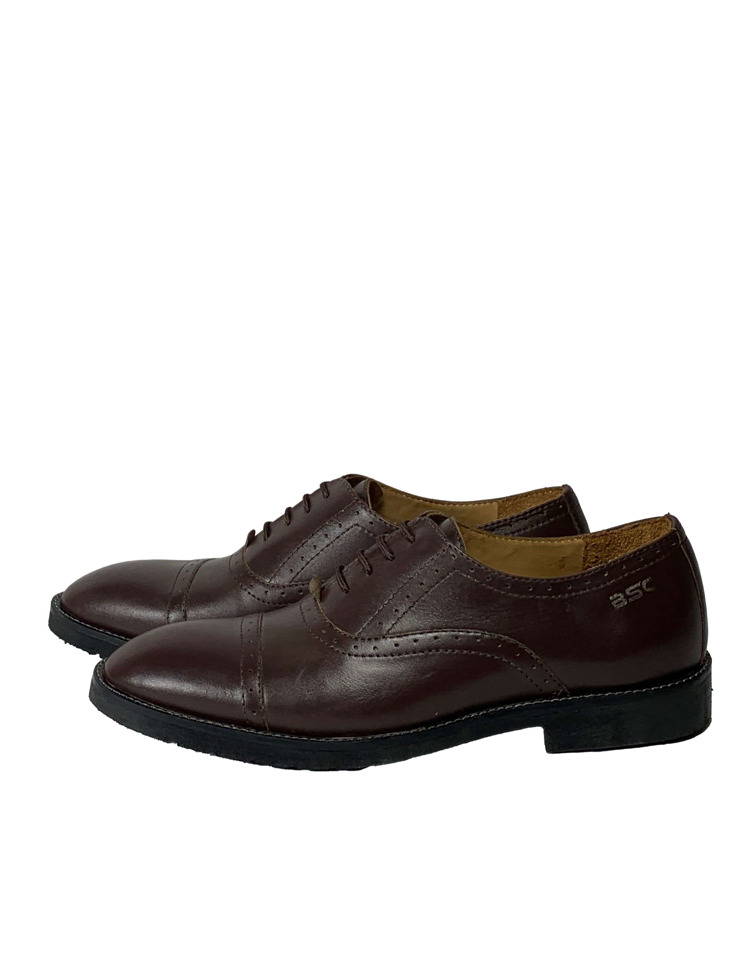 Leather Linning Dark Drown Shoe For Men